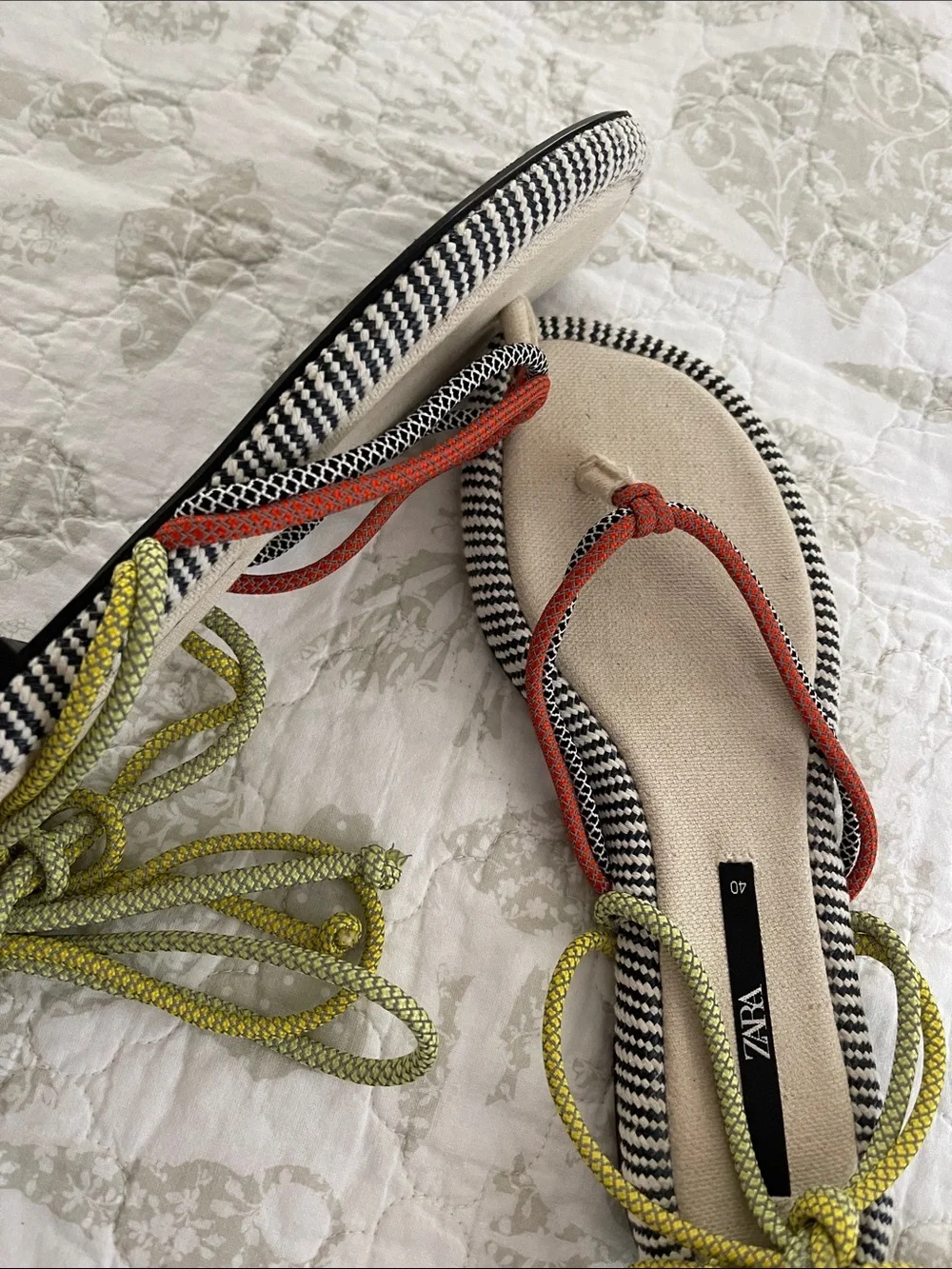 Zara Rope Sandals - Picture 5 of 9